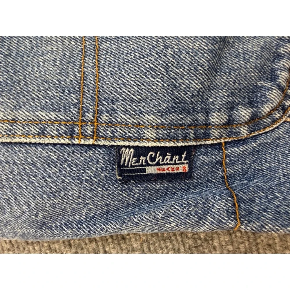 Merchant Jeans Co Mens 44 Blue Cotton Denim Carpenter Shorts Vintage Y2K Workwea